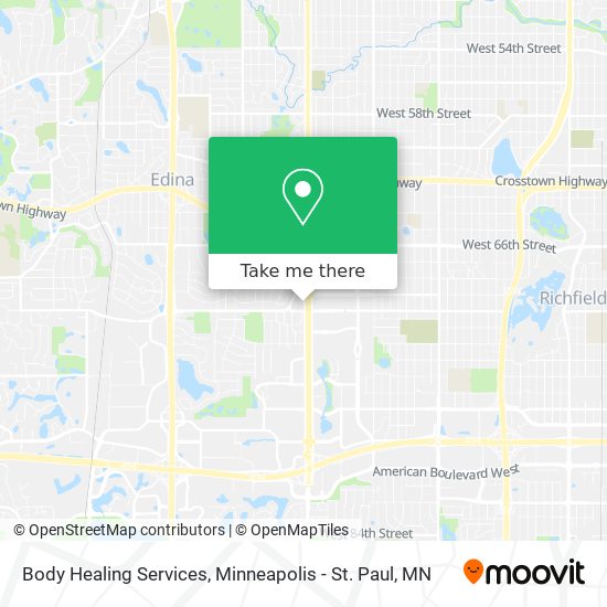 Body Healing Services map