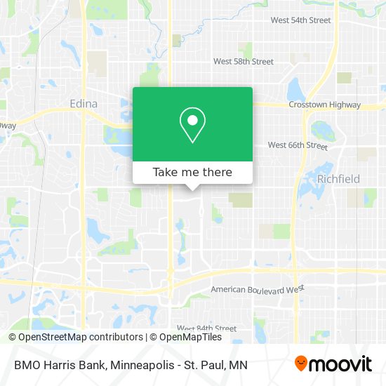 BMO Harris Bank map