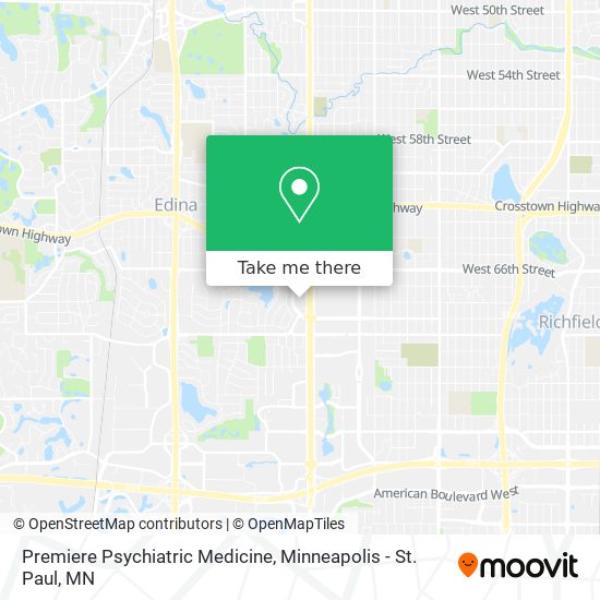 Premiere Psychiatric Medicine map