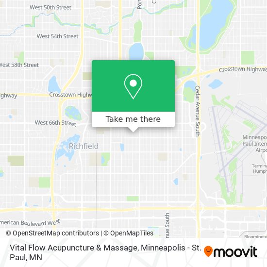 Vital Flow Acupuncture & Massage map