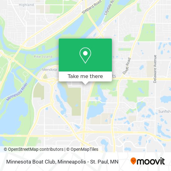 Minnesota Boat Club map