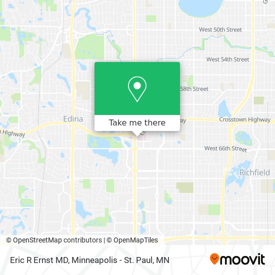 Eric R Ernst MD map