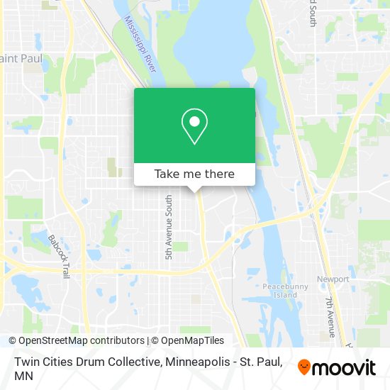 Twin Cities Drum Collective map