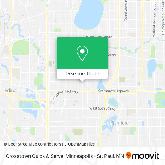 Crosstown Quick & Serve map
