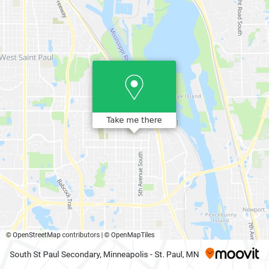 South St Paul Secondary map