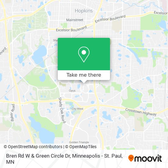 Mapa de Bren Rd W & Green Circle Dr