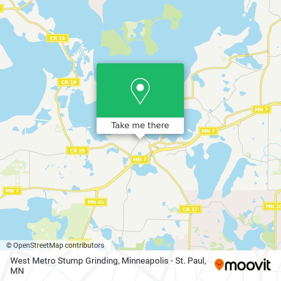 West Metro Stump Grinding map