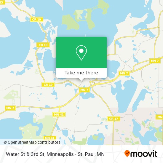 Mapa de Water St & 3rd St