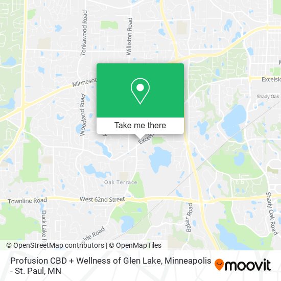 Mapa de Profusion CBD + Wellness of Glen Lake