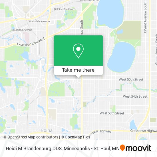 Heidi M Brandenburg DDS map