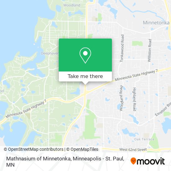 Mathnasium of Minnetonka map