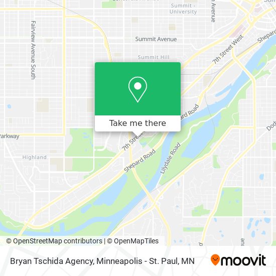 Mapa de Bryan Tschida Agency