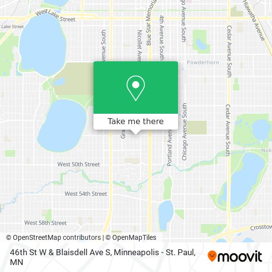 Mapa de 46th St W & Blaisdell Ave S