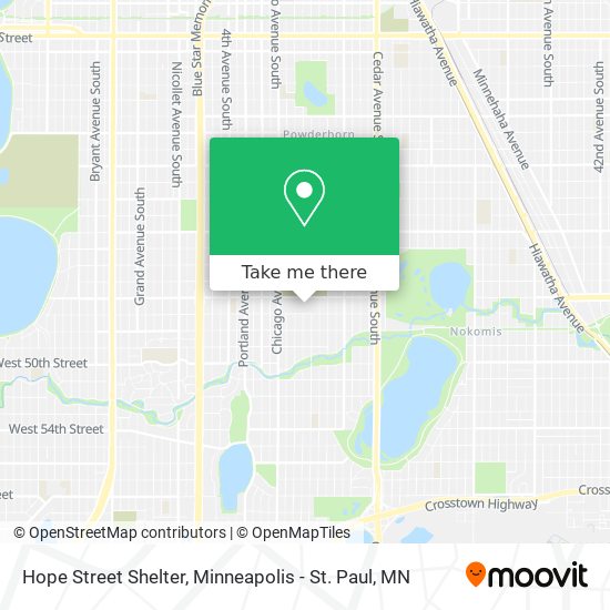 Mapa de Hope Street Shelter