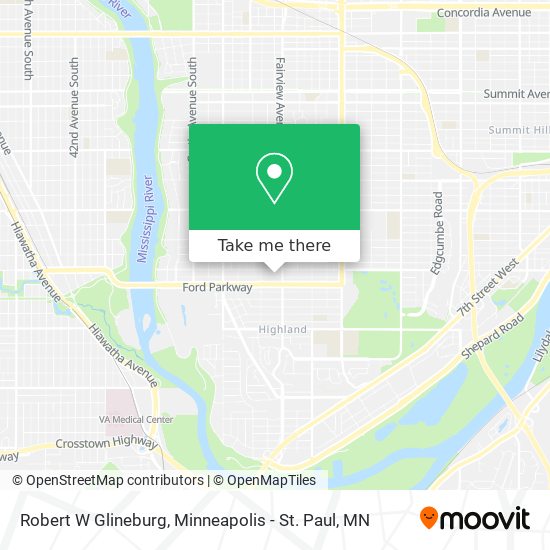 Robert W Glineburg map