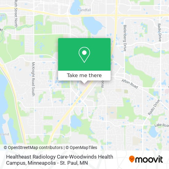 Healtheast Radiology Care-Woodwinds Health Campus map