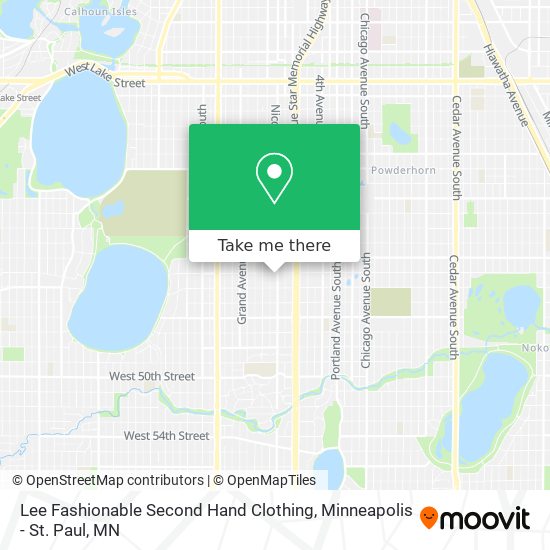 Mapa de Lee Fashionable Second Hand Clothing