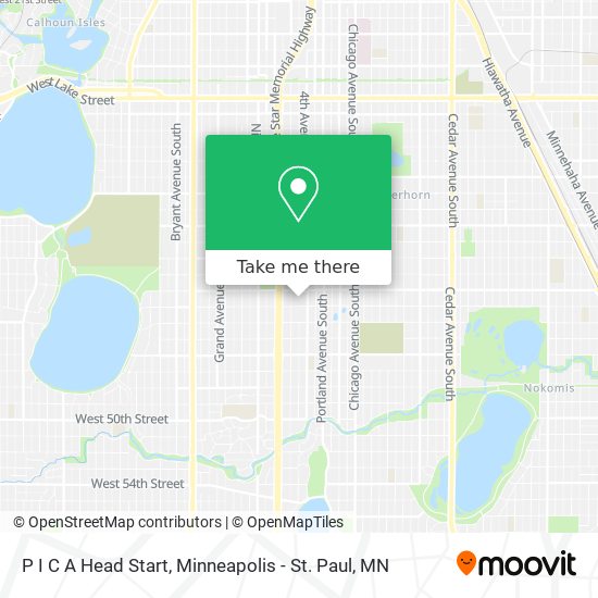 P I C A Head Start map