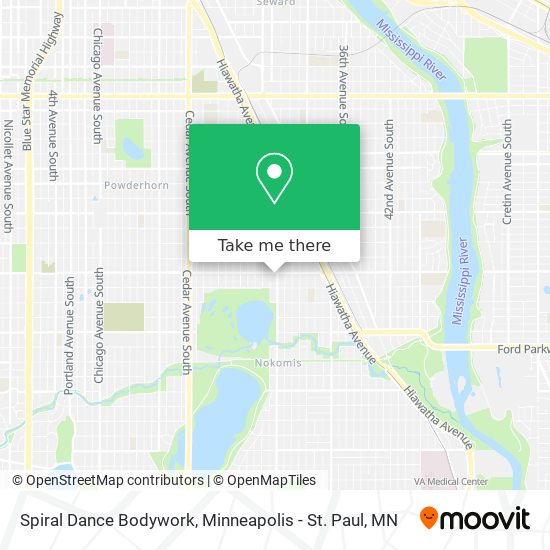 Spiral Dance Bodywork map