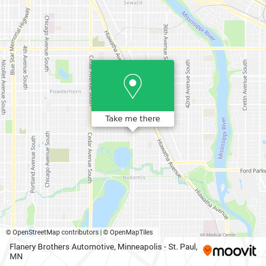 Mapa de Flanery Brothers Automotive