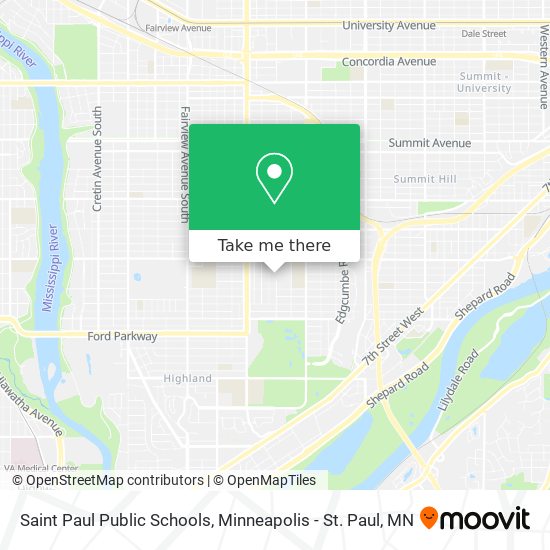 Mapa de Saint Paul Public Schools