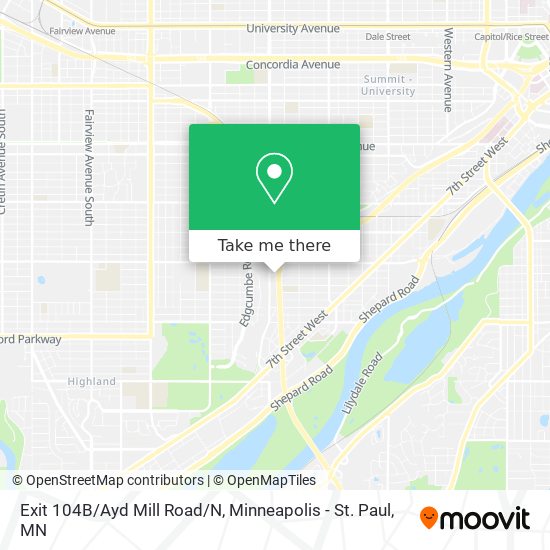Mapa de Exit 104B/Ayd Mill Road/N