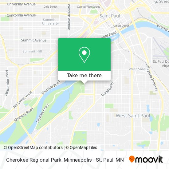 Cherokee Regional Park map