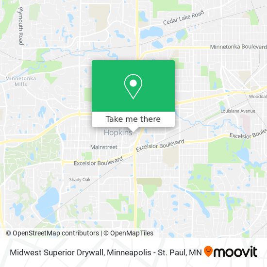 Midwest Superior Drywall map