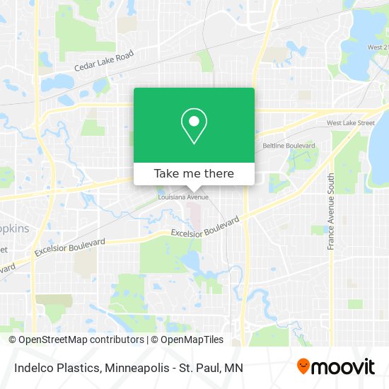 Mapa de Indelco Plastics