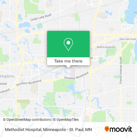 Methodist Hospital map
