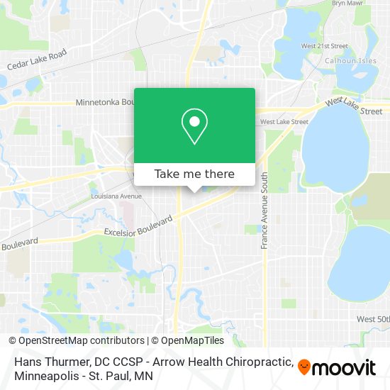 Hans Thurmer, DC CCSP - Arrow Health Chiropractic map