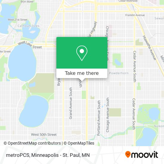 metroPCS map