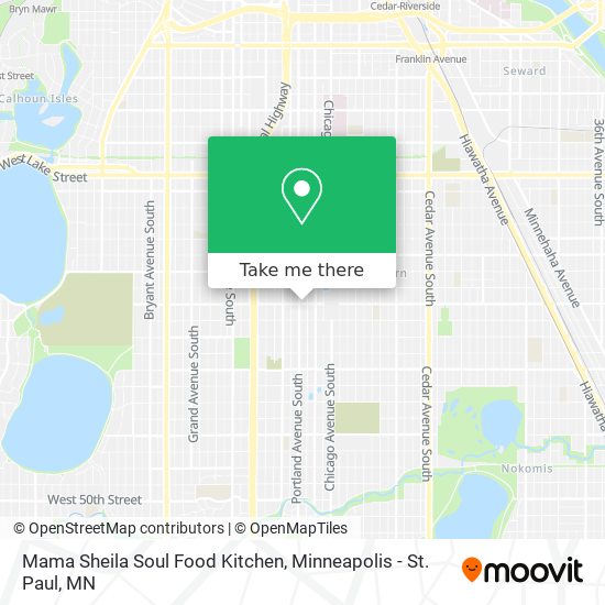Mapa de Mama Sheila Soul Food Kitchen