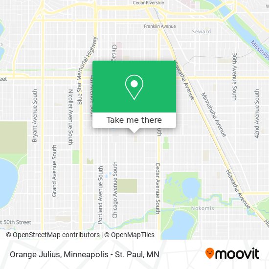 Mapa de Orange Julius