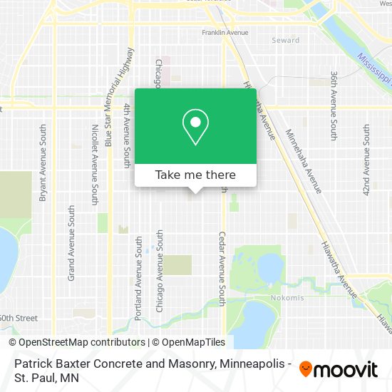 Patrick Baxter Concrete and Masonry map