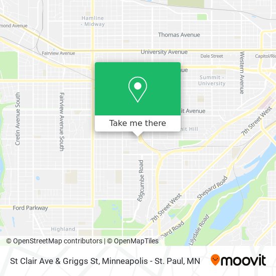 Mapa de St Clair Ave & Griggs St