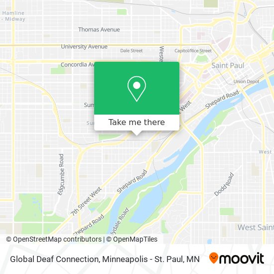 Mapa de Global Deaf Connection