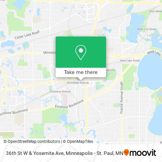 36th St W & Yosemite Ave map