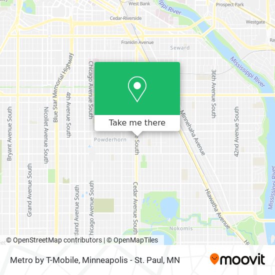 Metro by T-Mobile map