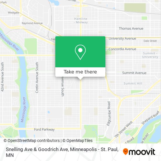 Mapa de Snelling Ave & Goodrich Ave