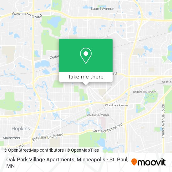 Mapa de Oak Park Village Apartments