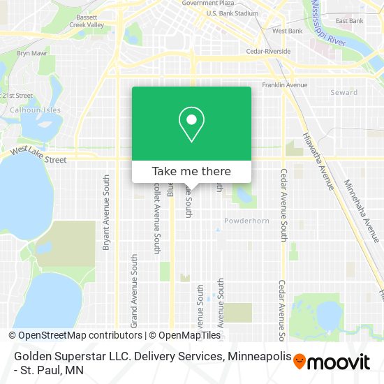 Mapa de Golden Superstar LLC. Delivery Services