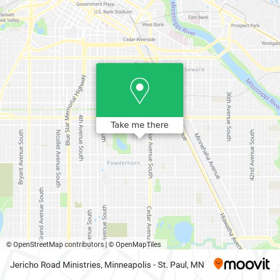 Jericho Road Ministries map