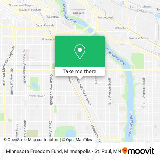 Mapa de Minnesota Freedom Fund