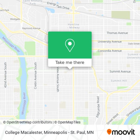 College Macalester map