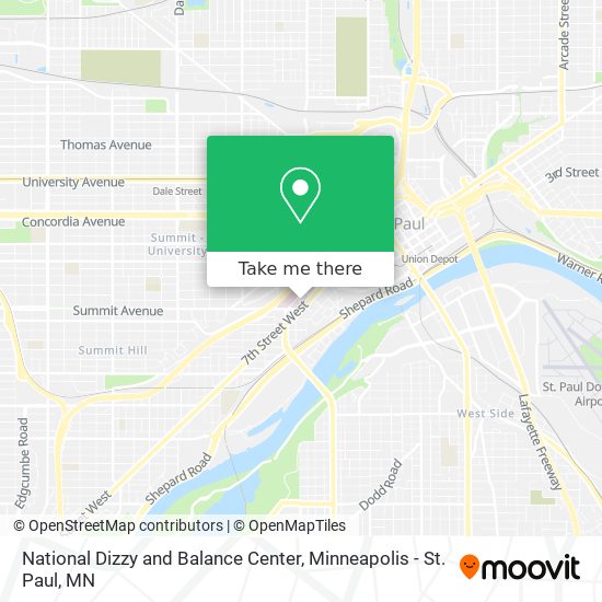 National Dizzy and Balance Center map