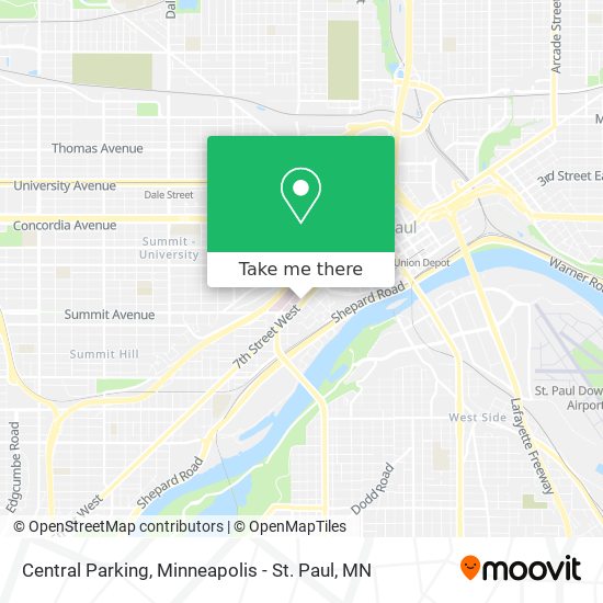Central Parking map