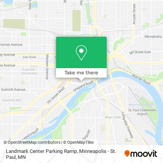 Mapa de Landmark Center Parking Ramp