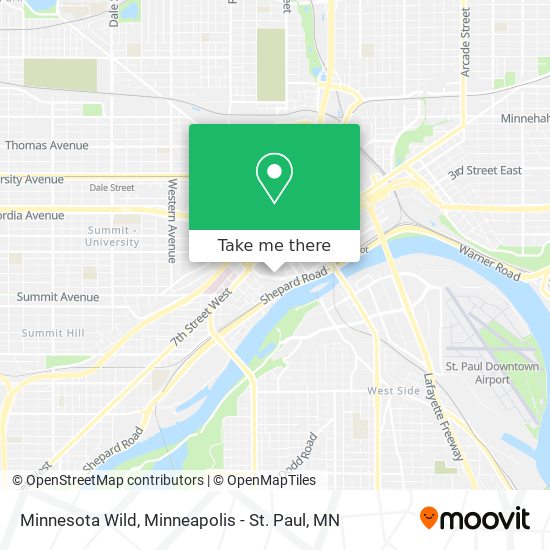 Mapa de Minnesota Wild
