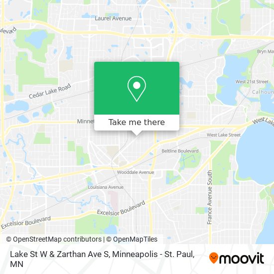 Mapa de Lake St W & Zarthan Ave S